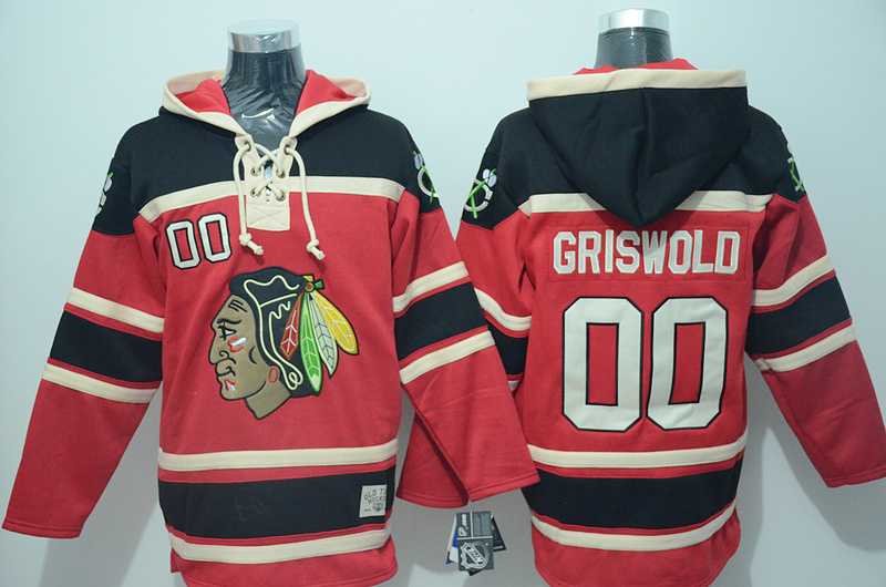 Chicago Blackhawks #00 Clark Griswold Red Stitched Hoodie,We sell and wholesale Chicago Blackhawks #00 Clark Griswold Red Stitched Hoodie on line form chian!